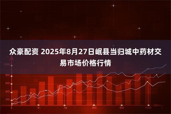 众豪配资 2025年8月27日岷县当归城中药材交易市场价格行情