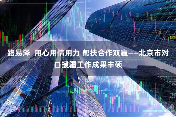路易泽  用心用情用力 帮扶合作双赢——北京市对口援疆工作成果丰硕