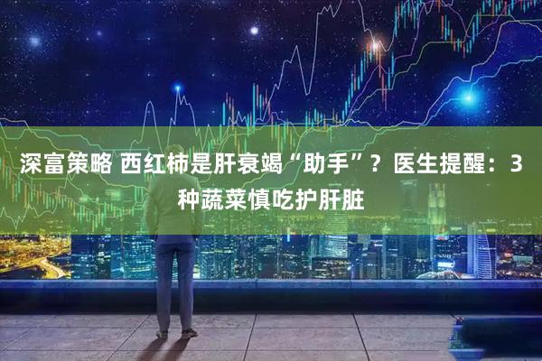 深富策略 西红柿是肝衰竭“助手”？医生提醒：3种蔬菜慎吃护肝脏